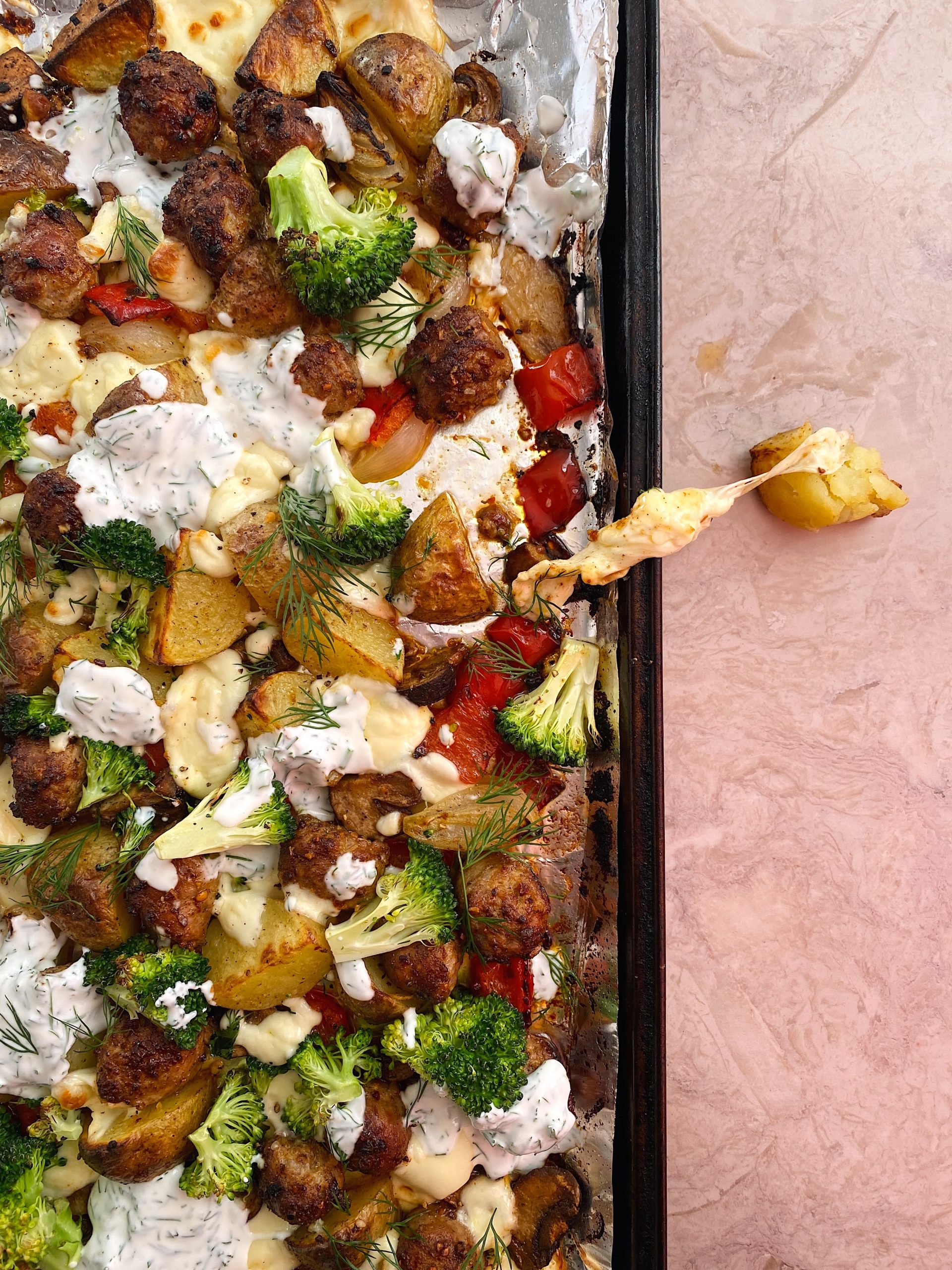 Fresh Prep Blog - Tex Mex Sausage and Potato Sheet Pan